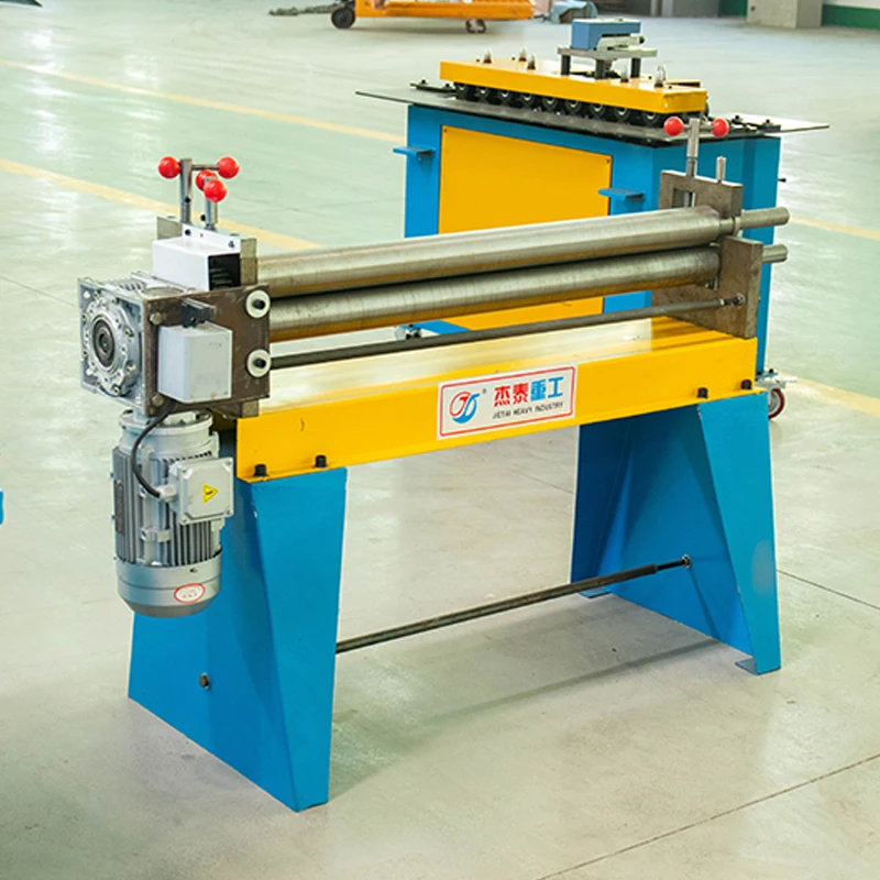 H26b354fce6b14c9786dc540c218e240d8.webp Hot Sale Electric Eccentric Samsung Plate Bending Machine Manual Electric 3 Roller Steel for Duct Making Top Metal Sheet Rolling - Image 2