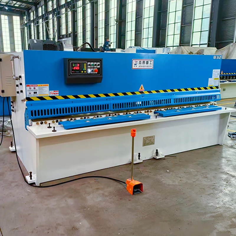 H6f62d5264a774884bbc4d3c616e61dbbH.webp Automatic Electric CNC Shearing Machine Hydraulic Cut Sheet Metal Shearer with Essential Components Pump Gear Motor - Image 5