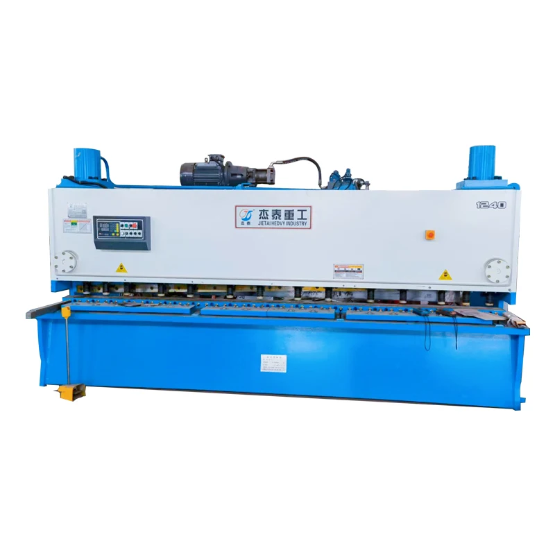 H75ce77e66d3c473faa4ca39e9eee4787h.webp Essential Components QC11K Gate-Type Hydraulic Shearing Machine Featuring MD11 Control System with Pump Gear Motor and PLC - Image 1