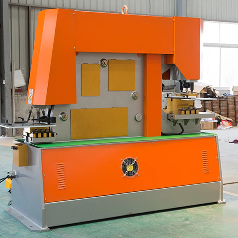 H998de5a8e5c4445fb6252cd8b47331beu.webp Construction Industries Combined Punching & Shearing Equipment Hydraulic Ironworker Machine - Image 6