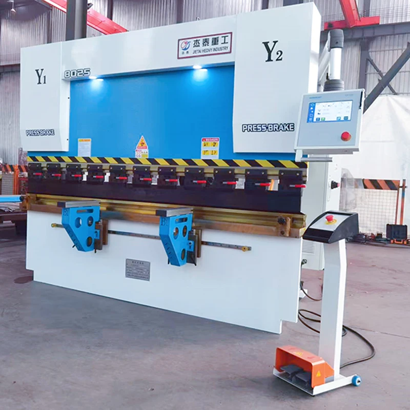 Hab51d4c8e0904a6a9489306a0d0266ddH.webp Equipped with the Double-servo TP10 System. This High-quality CNC Hydraulic Bending Machine Features Simple Operation - Image 3