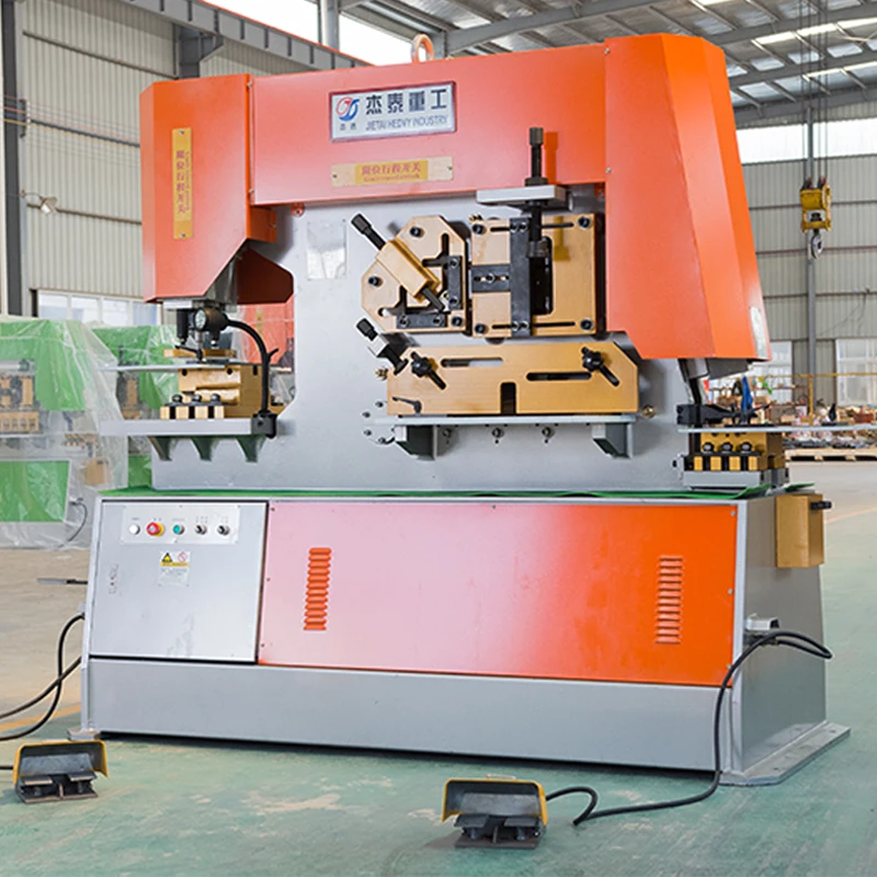 Hb7c404cb22934977a8ccf945f76a8d70C.webp Construction Industries Combined Punching & Shearing Equipment Hydraulic Ironworker Machine - Image 3
