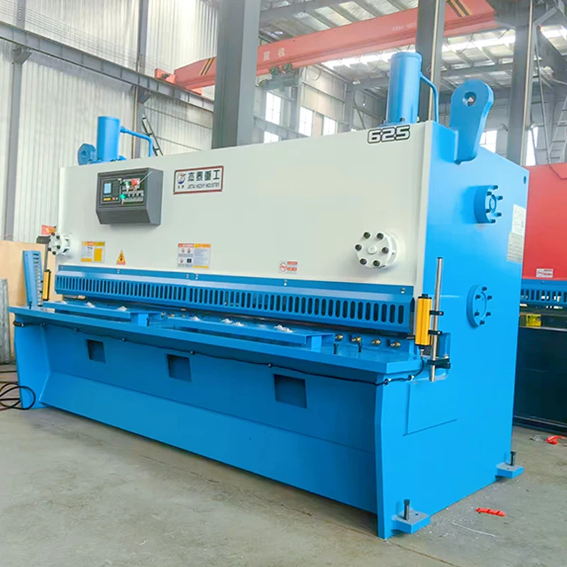 Hce8e7196921047dab161323f6bc1f8ffH.webp High Performance QC11K-6*2500 Hydraulic Guillotine Plate Shear Machine Photoelectric Protection Safer Design Pump Gear Motor - Image 4