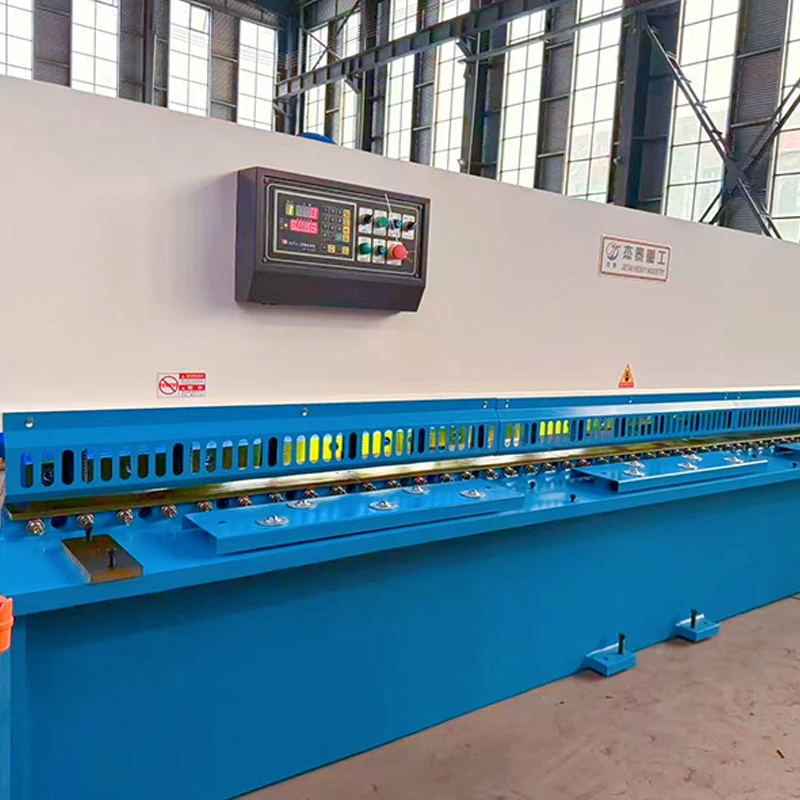 Hec088d447b9c4ddbb07a2bdb3291dbc5G.webp Automatic Electric CNC Shearing Machine Hydraulic Cut Sheet Metal Shearer with Essential Components Pump Gear Motor - Image 2